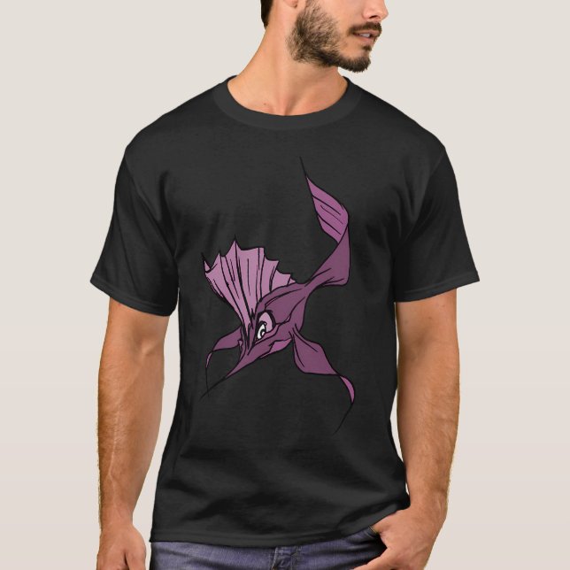 T-shirt Poisson Violet (Devant)