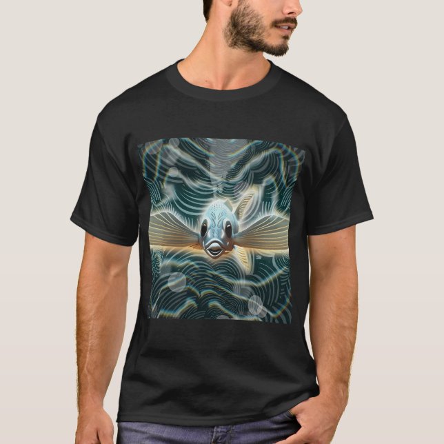 T-shirt Poisson Volant Alien (Devant)