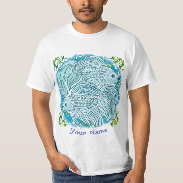 T-shirt Poisson Yin Yang (Devant)