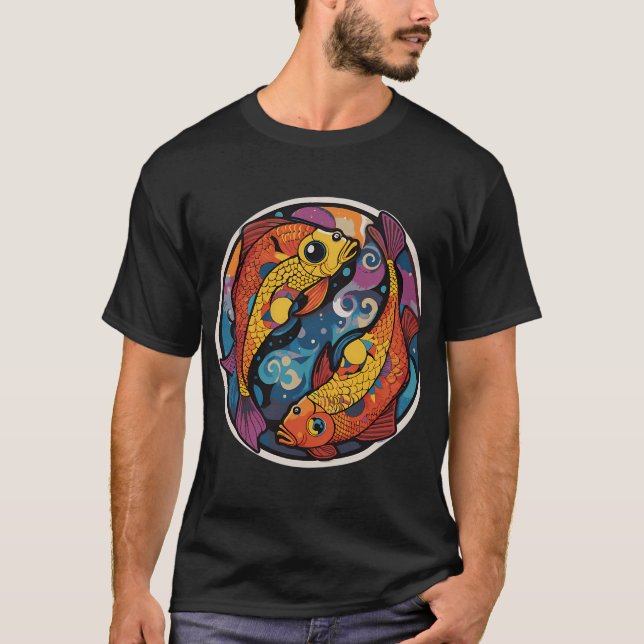 T-shirt Poisson yin yang ! (Devant)