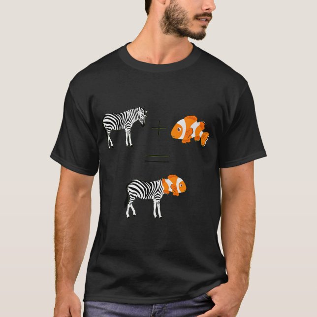 T-shirt Poisson zèbre (Devant)