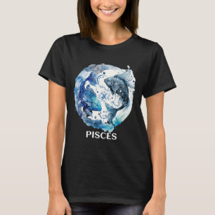 T-shirt Poissons 2 Poissons Zodiaque Signe Astrologique Ea