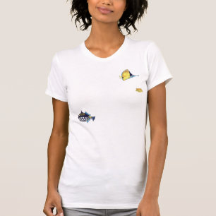 T-shirt Poissons bilatéraux de bande dessinée