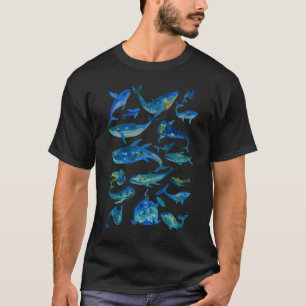 T-shirt Poissons bleus