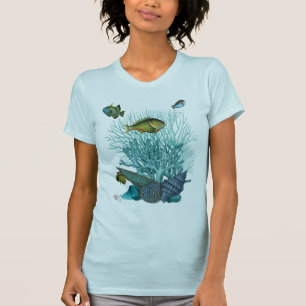 T-shirt Poissons Bleus Coques et Coraux