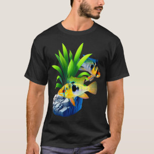 T-shirt Poissons Cichlidés Nains Rams Bleus Allemands Frai