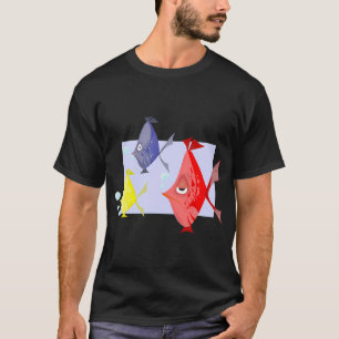 T-shirt Poissons Colorés Dans L'Eau