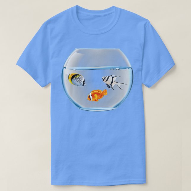 T-shirt Poissons Dans L'Aquarium 4 (Design devant)