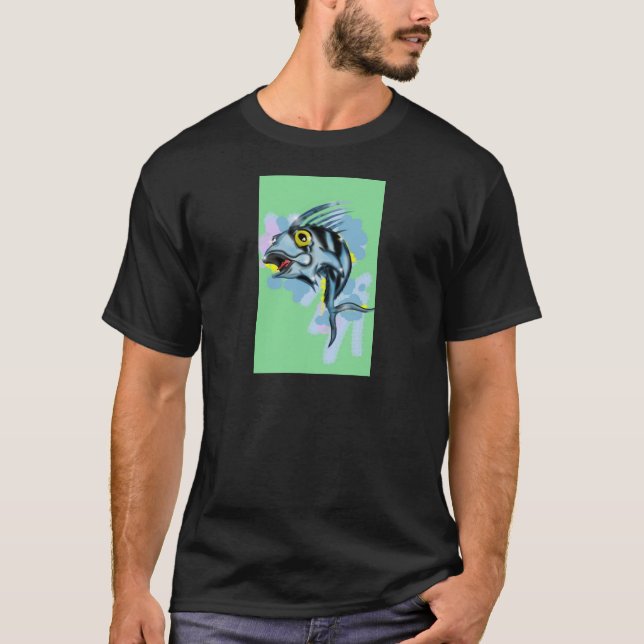 T-shirt poissons de coq (Devant)