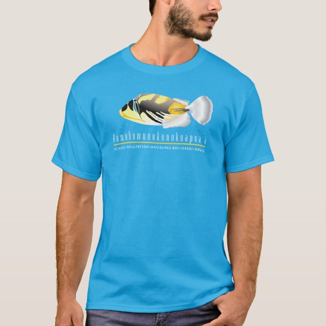T-shirt Poissons de déclencheur d'Hawaï - (Devant)