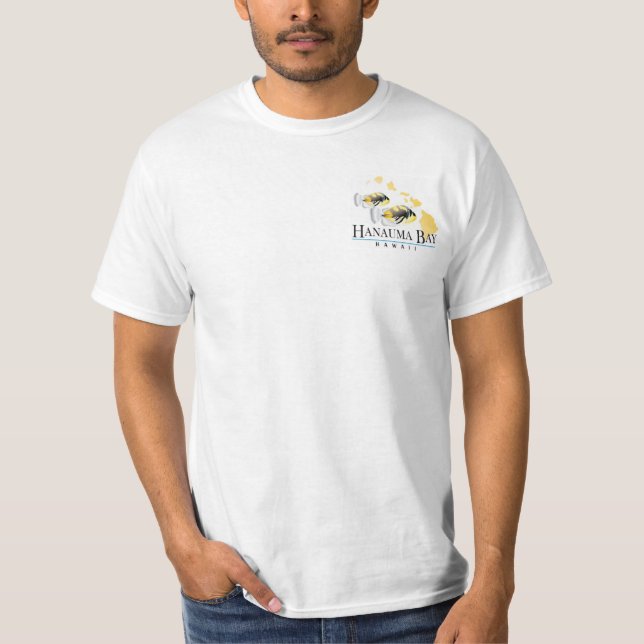 T-shirt Poissons de déclencheur d'Hawaï de baie de Hanauma (Devant)