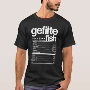T-shirt Poissons de gefilte Faits nutritionnels Hanoukka57