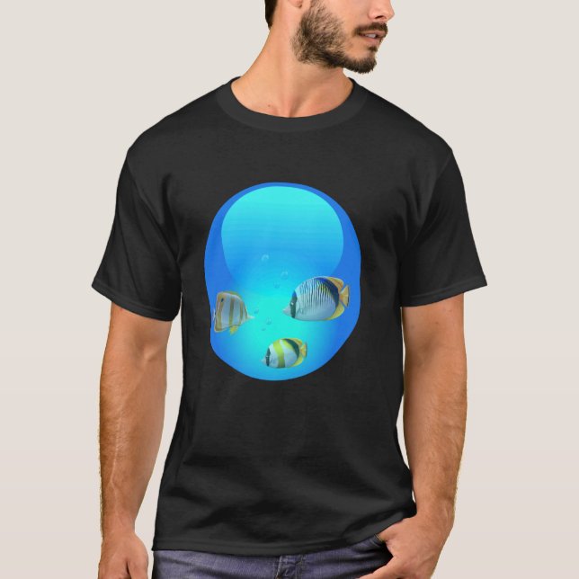 T-shirt Poissons de l'orbite technique esthétique Frutiger (Devant)