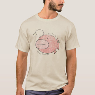 T-shirt Poissons de pêcheur à  la ligne floconneux