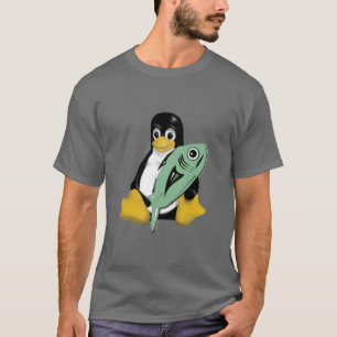 T-SHIRT POISSONS DE PINGOUIN DE LINUX TUX