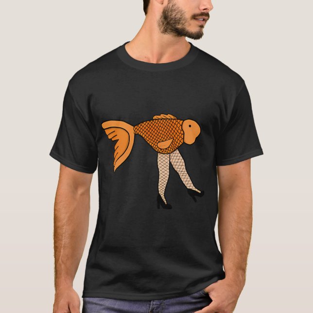 T-shirt Poissons en résille (Devant)