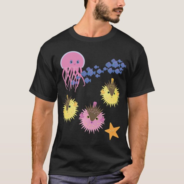 T-shirt Poissons et amis (Devant)
