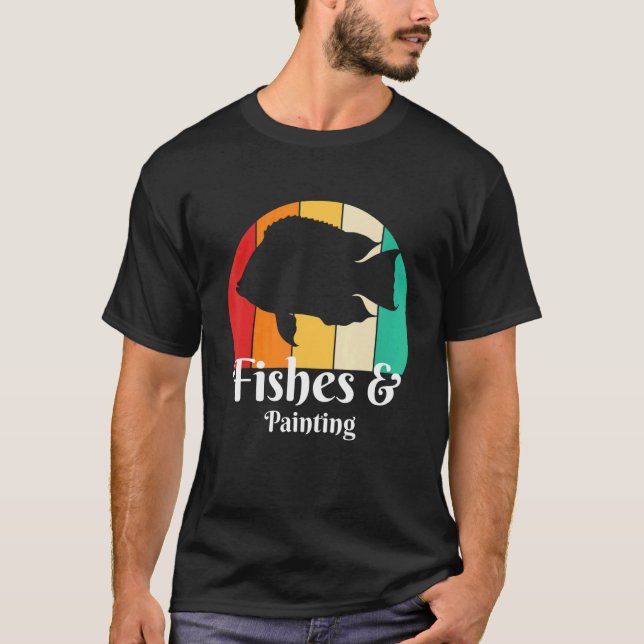 T-shirt Poissons Et Peinture (Devant)