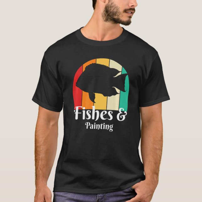 T-shirt Poissons Et Peinture (Devant)