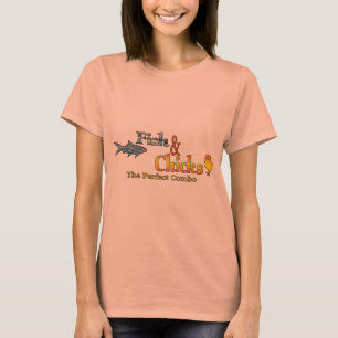 T-shirt Poissons et pousses Pêche amusante