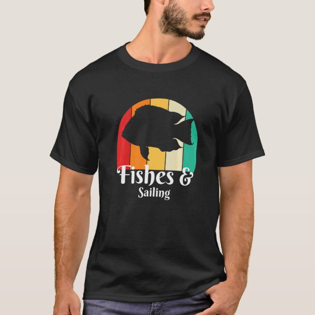 T-shirt Poissons et voile (Devant)