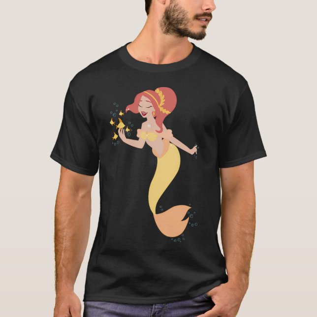 T-shirt Poissons - Jaune (Devant)