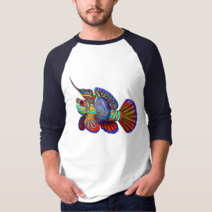 T-shirt Poissons Jersey de Goby Dragonet de mandarine