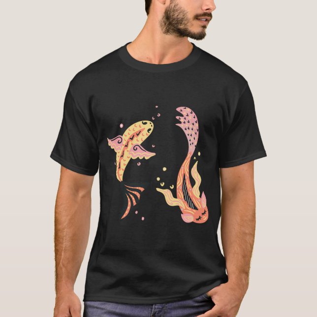 T-shirt Poissons jumeaux (Devant)