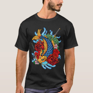T-shirt poissons koi colorés