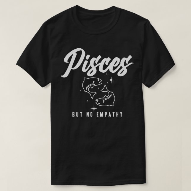 T-shirt Poissons Mais Pas D'Empathie (Design devant)