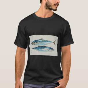 T-shirt Poissons nageant dans de l'eau bleue claire