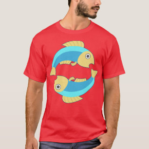 T-shirt Poissons pour femmes Zodiac Horoscope Astrologie B