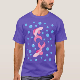 T-shirt Poissons roses et bulles