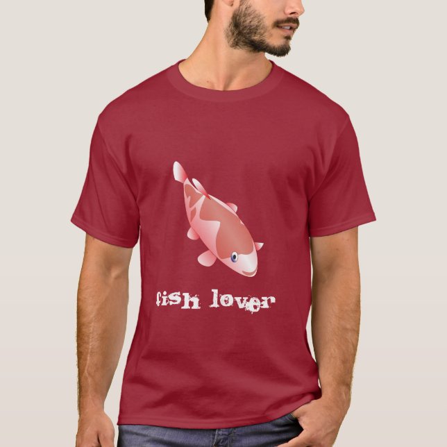 T-shirt Poissons rouges : AMANT DE POISSONS (Devant)