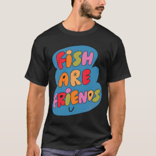 T-shirt Poissons sont des amis (Bleu)