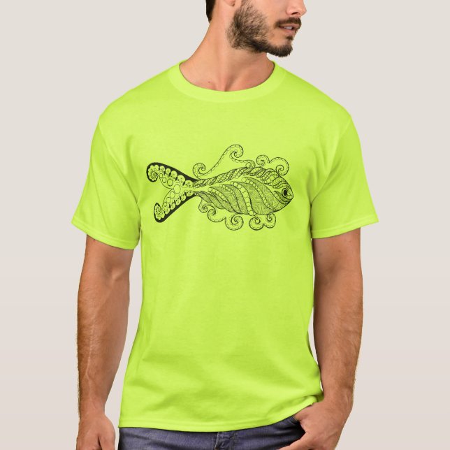 T-shirt Poissons stylisés (Devant)