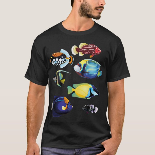 T-shirt Poissons tropicaux (Devant)