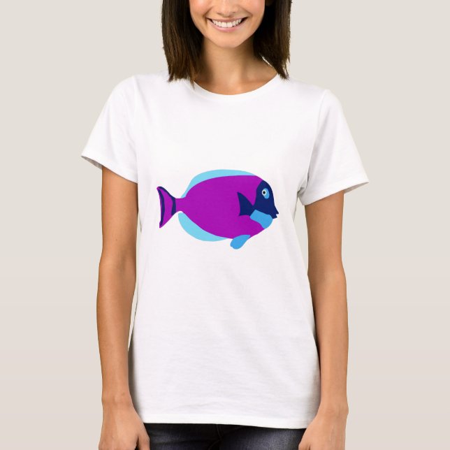 T-shirt Poissons tropicaux colorés (Devant)
