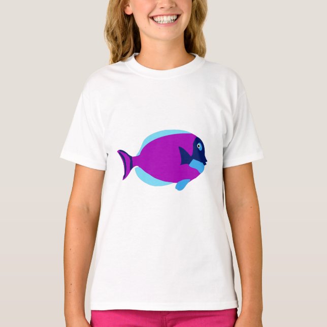 T-shirt Poissons tropicaux colorés (Devant)
