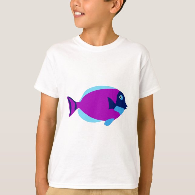 T-shirt Poissons tropicaux colorés (Devant)