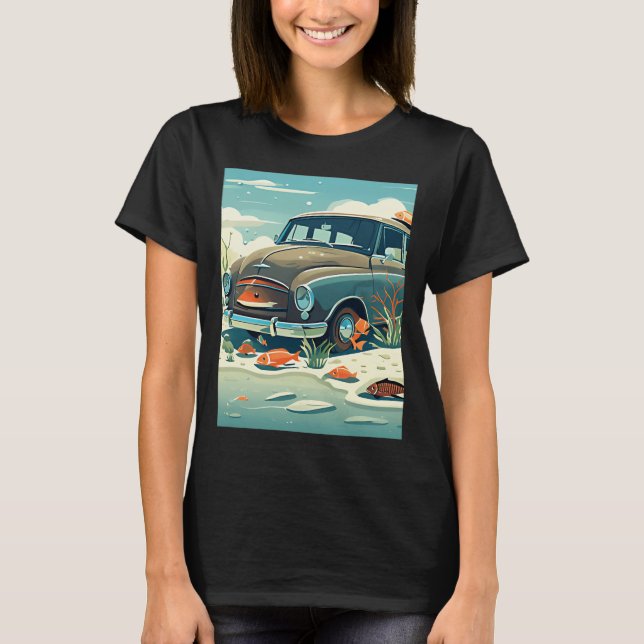 T-SHIRT POISSONS & VOITURE (Devant)
