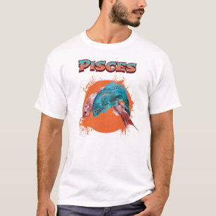 T-shirt Poissons Zodiaque Horoscope Signe d'Eau Astrologie
