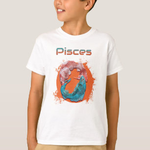 T-shirt Poissons Zodiaque Horoscope Signe d'Eau Astrologie