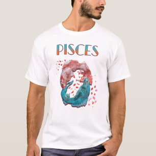 T-shirt Poissons Zodiaque Horoscope Signe d'Eau Astrologie