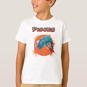 T-shirt Poissons Zodiaque Horoscope Signe d'Eau Astrologie