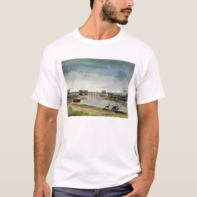 T-shirt Poissy, des "vues sur la Seine", gravée par Tho (Devant)