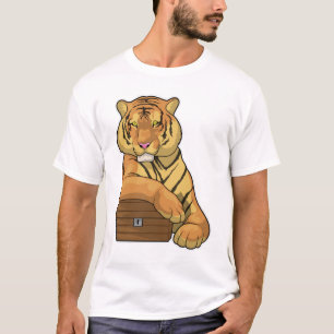T-shirt Poitrine au trésor de tigre