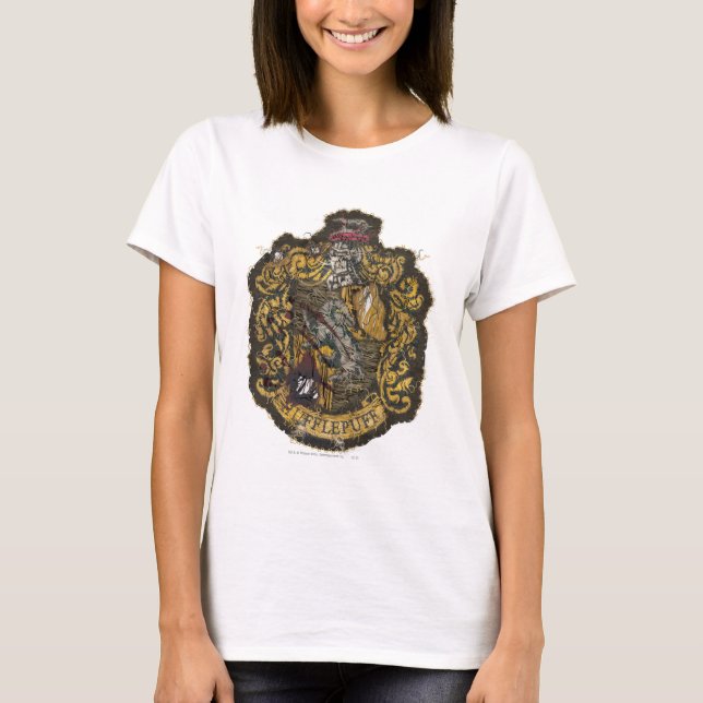 T-shirt Poitrine de Hufflepuff - Détruite (Devant)