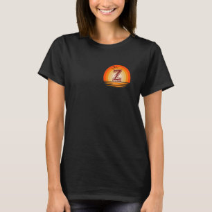 T-shirt Poitrine Z Minimaliste Vintage Retro Sunset