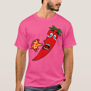 T-shirt Poivre au chili chaud au feu